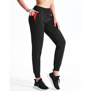 Pantalons de survêtement pour femmes à prix d'usine, coupe décontractée avec poignets à la cheville côtelés et poches latérales, OEM et ODM disponibles - Product Image 5