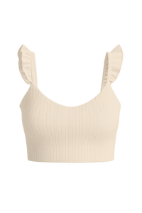 Top court en coton côtelé pour femmes-Débardeur d'été à la mode, durable, lavable et respirant pour tous les jours-Ensemble de 2 pièces de vêtements pour femmes - Product Image 4