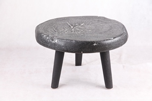Table basse en bois pétrifié naturel écologique artisanale - Meubles de salon modernes - Product Image 2