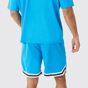Nouveau gros sublimé surdimensionné homme maille universitaire haut et basket-ball Shorts ensemble été hommes respirant Shorts & T-Shirt ensemble - Product Image 3