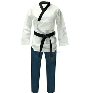 ชุดเทควันโดน้ำหนักเบามีโครงสร้างทนทานสวมใส่สบายดีไซน์คลาสสิกสำหรับศิลปินศิลปะการต่อสู้ - Product Image 3