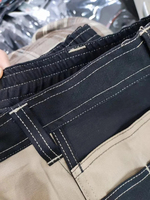 Pantalon de travail cargo haute visibilité pour hommes, en tissu indéchirable, avec bandes réfléchissantes fluorescentes, 6 poches, 220 GSM coton, vente en gros