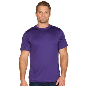 T-shirts de sport vierges en gros, coupe classique, pour hommes, t-shirts de course unisexes, t-shirt de performance à manches courtes - Product Image 5