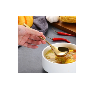 Cuchara de sopa de latón Cuchara de sopa doméstica restaurantes que sirven uso cuchara profunda para uso en artículos de fiesta - Product Image 6