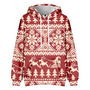 Sudadera con Capucha para Hombre, Diseño Navideño Único, 100% Algodón de Alta Calidad, Personalizable, para Uso en Exteriores, con Cordón Ajustable, Transpirable y de Secado Rápido - Product Image 2