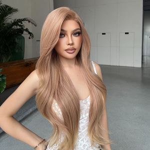 Rosie-DWY Light Brown Synthetic <b>Wig</b> 136 Lace Front Free Part Wavy Tresses Wavy Tresses Synthetic <b>Wig</b> - Product Image 3