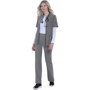 Hospital Scrub pantalones con camisa uniforme al por mayor 100% algodón cuello en V Hospital uniforme médico Scrub uniforme - Product Image 1
