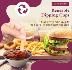 Direct Factory Prices Stainless Steel Seasoning Dishes <b>Sauce</b> Dishes <b>Sauce</b> Cup Tableware <b>Salad</b> <b>Sauce</b> Cup Seasoning Cup - Product Image 3
