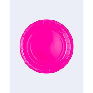 Piatti di Carta Fucsia Party Love 17Cm, Piatti Usa e Getta per Feste, Confezione da 12 Pezzi - Product Image 1