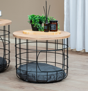 Mesa Auxiliar Moderna de Metal para Gatos, Mesa de Centro Multifuncional para Mascotas, Mueble Cama para Gatos de Interior, Elegante Refugio de Metal para Gatos - Product Image 4