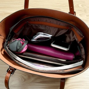 Bolso Tote Unisex de Cuero Genuino Suave, Bolso de Hombro Grande para Portátil, Color Personalizado, Regalo - Product Image 6