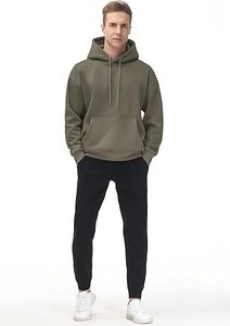 Vente en gros de pulls à capuche avec poche à manches longues pour hommes de haute qualité sweats à capuche avec logo personnalisé pour fabricant de vêtements pour hommes du Pakistan - Product Image 6