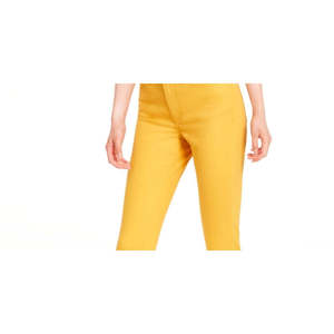 Jean slim court jaune Tribeca pour femme Tommy Hilfiger, taille basse, XL – Denim extensible confortable, lavable et respirant - Product Image 2
