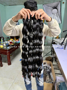 Wholesale Vietnamese Human Hair Weft Soft Silky Double Drawn Hair Extensions Custom Colors for Salon - Product Image 4