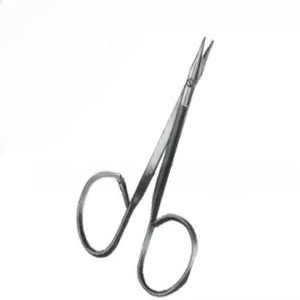 กรรไกรผ่าตัดตาจากสเตนเลสขนาด9ซม. อุปกรณ์สำหรับมืออาชีพ - Product Image 1