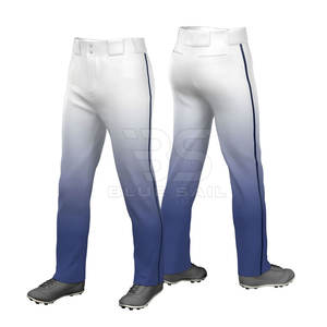 Pantalons de baseball de haute qualité, couleur bleu et blanc, vente en gros personnalisée, pantalon de baseball et de softball 2025 - Product Image 1