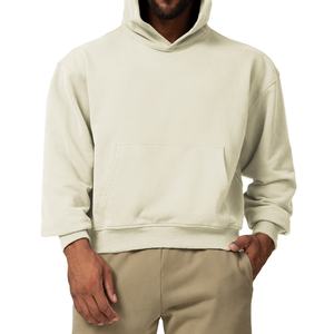 Algodón de alta calidad Hombres Peso pesado Oversize Streetwear Pullover Estilo Logotipo personalizado Transpirable Imprimir Sudadera con capucha - Product Image 4