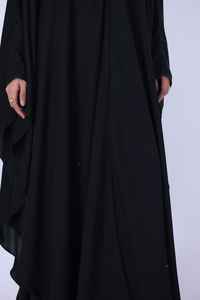 Abaya musulmane traditionnelle en gros 2026 avec hijab, motifs tie-dye, manches longues, abaya islamique modeste, robe musulmane pour femmes - Product Image 6