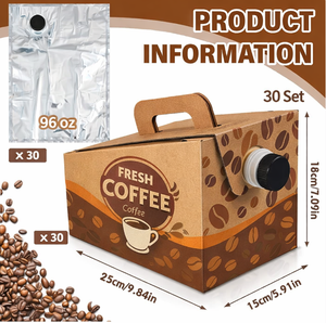 En stock: Dispensadores de café desechables de 96 oz, dispensador de bebidas calientes, portavasos de café con asa para fiestas, catering y comida para llevar. - Product Image 4