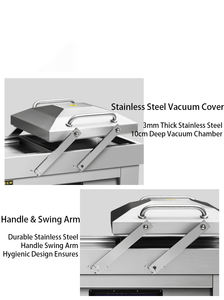 Máquina <span class=keywords><strong>de</strong></span> Envasado al Vacío Multifuncional DZ-500/2SD para Arroz, Pescado y Ropa, Maquinaria Industrial - Product Image 3