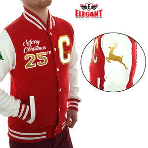 Letterman Varsity Jacket baseball university jacket Plain Color Best Style Men Wear High Quality <b>Christmas</b> Varsity Jacket - Product Image 6