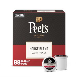 Peet's Coffee, Dark Roast Keurig K-Cup Pods, 100% Arabica Coffee - House Blend 88 Count - Product Image 1