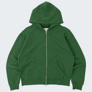 Embroidered Zip Slim Fit <b>Hoodie</b> for Men Organic Cotton Men's <b>Hoodies</b> Full Zip Sweatshirts Custom Zipper <b>Hoodie</b> Jacket - Product Image 5