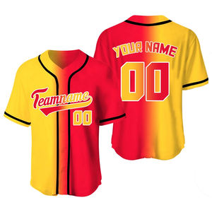 Chemises d'uniforme de baseball de qualité supérieure Chemises en polyester respirantes pour chemises de baseball et de softball - Product Image 1