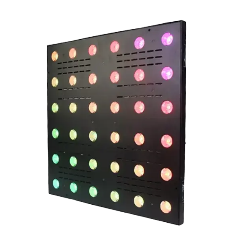 Music Bar Culb Dj Concert Stage Blacklight 6x6 Pixel Beam Panel 36x3w Amber RGB 3in1 Gold Led matrix Light