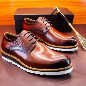 Chaussures de bureau en cuir véritable en gros avec support OEM et personnalisation pour acheteurs – Chaussures habillées - Product Image 2