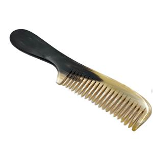 Peigne en corne de buffle fait à la main personnalisé Design de peigne en matériau naturel pour des cheveux sains et naturels Produit personnalisé brillant - Product Image 3