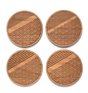 Custom Design Handmade <b>Coasters</b> <b>Drink</b> Custom Walnut Wood Custom Shape Exporter From India With Export Quality - Product Image 2