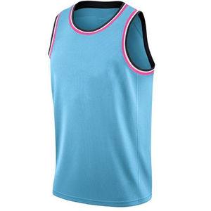 Maillot de basketball unisexe en polyester respirant à séchage rapide, imprimé uni, grande taille, qualité supérieure, en gros - Product Image 6