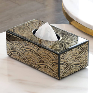 Boîte à serviettes durable en bois et en métal Design écologique moderne personnalisable élégant maison hôtel restaurant haute qualité - Product Image 1