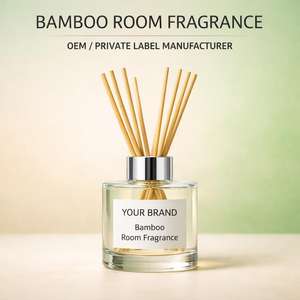 Private Label Bamboo Room Fragrance OEM <b>Reed</b> <b>Diffuser</b> Manufacturer Long Lasting Home Scent Luxury Glass Bottle Custom Fragrance - Product Image 1