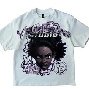 Camisetas Personalizadas de Talla Grande con Lavado Ácido, 100% Algodón, Ropa Urbana, Fabricante de Ropa Masculina de Talla Grande - Product Image 3