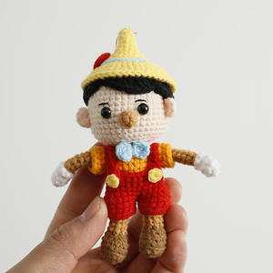 Crochet Handmade Crochet Stuffed <b>Key</b> Chain Kawaii Cartoon Anime Characters Doll <b>Key</b> <b>Ring</b> Pendant for Boys Schoolbag Keychain - Product Image 3
