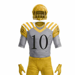 New Latest Style Best High Quality <b>Material</b> American Football Uniform Sets Full Customized Logo Printed American Football Wear - Product Image 4