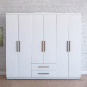 White bedroom wall wardrobe design clothes wardrobe closet design cabinet for bedroom furniture