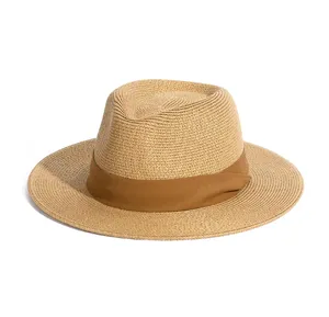 Модная Соломенная Панама для женщин и мужчин от поставщика Top1, шляпа для защиты от солнца, готовая к экспорту