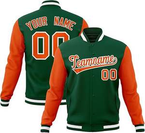 Chaqueta universitaria con logotipo personalizado para hombre, chaquetas con letras de béisbol universitario con bordado de chenilla, abrigo de bombardero de equipo personalizado - Product Image 2