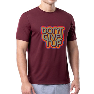 Camiseta de Hombre de Alta Calidad en Tejido de Poliéster/Algodón, Color Sólido, Gruesa, Transpirable, Antibolitas, de Secado Rápido, Personalizable OEM Plus - Product Image 5