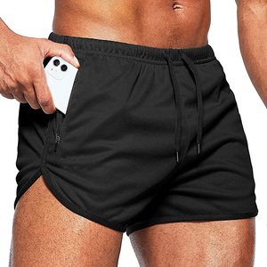 Pantalones cortos de entrenamiento para hombre al por mayor, pantalones cortos deportivos para gimnasio con bolsillo, pantalones cortos transpirables cómodos para playa y verano para hombre - Product Image 1