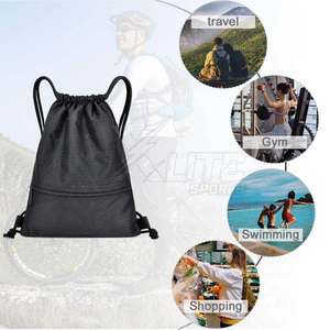 Sac de sport pliable en nylon de haute qualité, imperméable, avec cordon de serrage, coutures robustes et sécurité fiable pour le sport et les voyages - Product Image 4