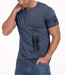 T-shirts à col rond en coton de qualité supérieure pour hommes T-shirts décontractés de coupe régulière Teints unis dans les tailles S-6XL 180 grammes Poids du tissu - Product Image 5