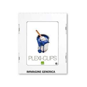 Clips Plexi GIO CR 6191 para Marcos de Vidrio de 61x91cm, para Guarderías Bubola y Naibo, Duraderos y Elegantes - Product Image 1