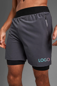 Vente en gros de shorts fitness décontractés bas prix grande taille en coton pour homme été short court décontracté pour homme sublimation gym sport - Product Image 2