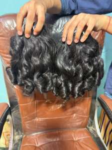 Extensiones de Cabello Humano Natural Rizado y Voluminoso, 100% Remy Indio, con Cordón, Doble Trama a Máquina, JAI DEVI INDUSTRIES, Todos los Colores Disponibles - Product Image 4