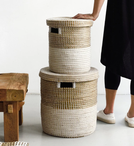 Modern Wholesale Straw Nylon Laundry Straw <b>Basket</b> <b>with</b> <b>Lids</b> Cheap Price Storage Household <b>Basket</b> Hot Sell Handmade Products - Product Image 2