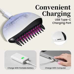 Portable Wireless Rechargeable Portable <strong>Hair</strong> <strong>Straightener</strong> Combs For Women <strong>Hair</strong> Styling Tools <strong>Cordless</strong> <strong>Hair</strong> Straightening Brush - Product Image 5